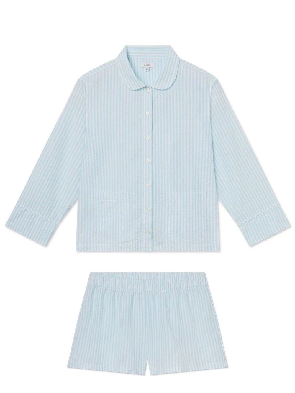 Lake women’s Light Blue Striped Pajama Set